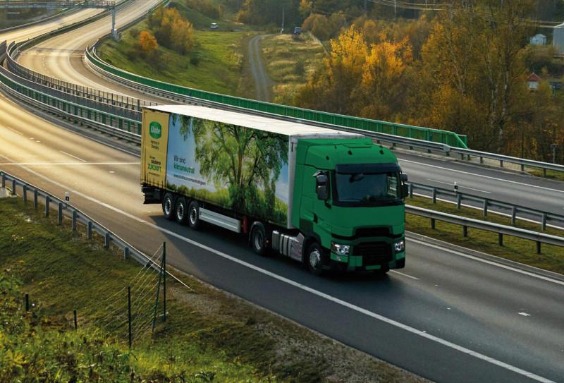 Bei der firmeneigenen Kluthe Spedition Eberhard Transport GmbH ist die CO2-Reduktion ein Fokusthema