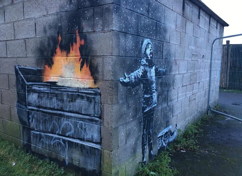 Season’s Greetings, Port Talbot in Wales | Banksy Kunstwerk