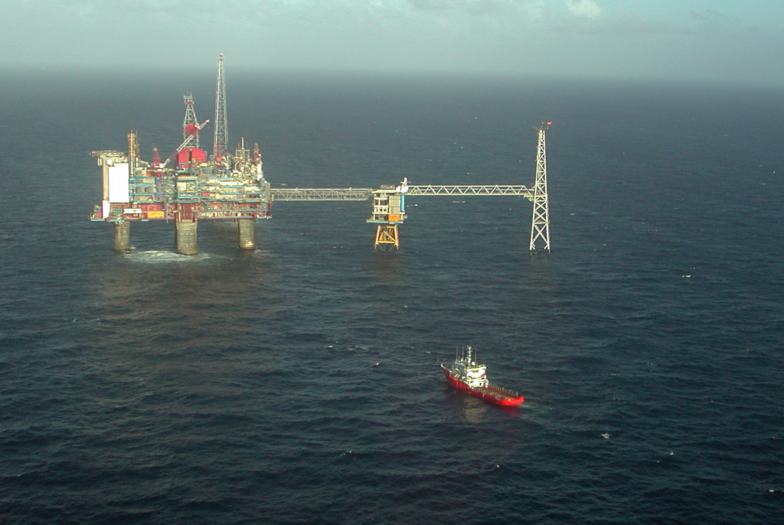 Das Sleipner-Vest-Feld in der Nordsee, rund 250 Kilometer westlich von Stavanger (Norwegen), dient als Anlage zur CO₂-Abscheidung und -Speicherung (CCS) Sleipner_oil_field
